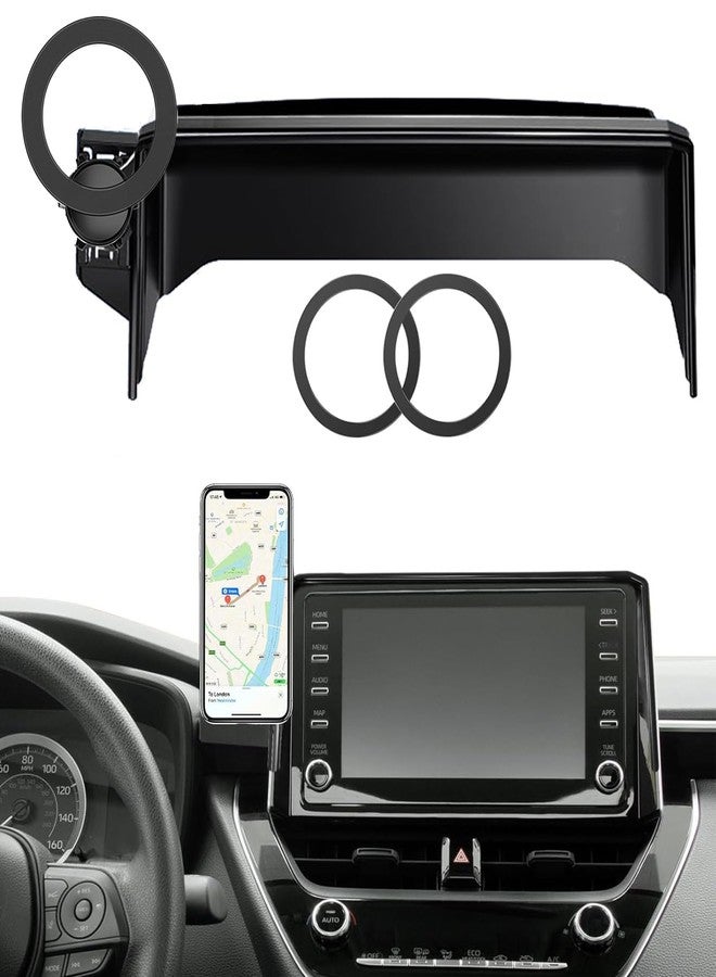 Hesanzol Car Phone Mount for 2019-2025 Toyota Corolla / 2019-2025 Toyota Corolla Hatchback / 2023-2025 Corolla Cross, Fits 8-Inch Touchscreen, for MagSafe Magnetic Car Phone Holder, Toyota Corolla Accessories - Image 1