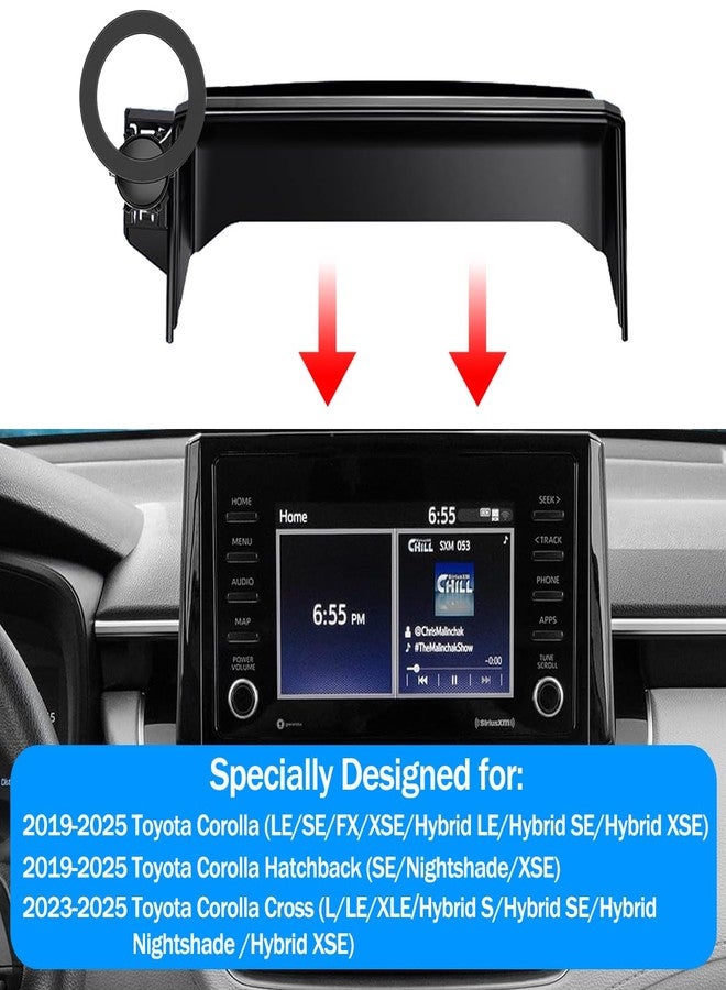 Hesanzol Car Phone Mount for 2019-2025 Toyota Corolla / 2019-2025 Toyota Corolla Hatchback / 2023-2025 Corolla Cross, Fits 8-Inch Touchscreen, for MagSafe Magnetic Car Phone Holder, Toyota Corolla Accessories - Image 2