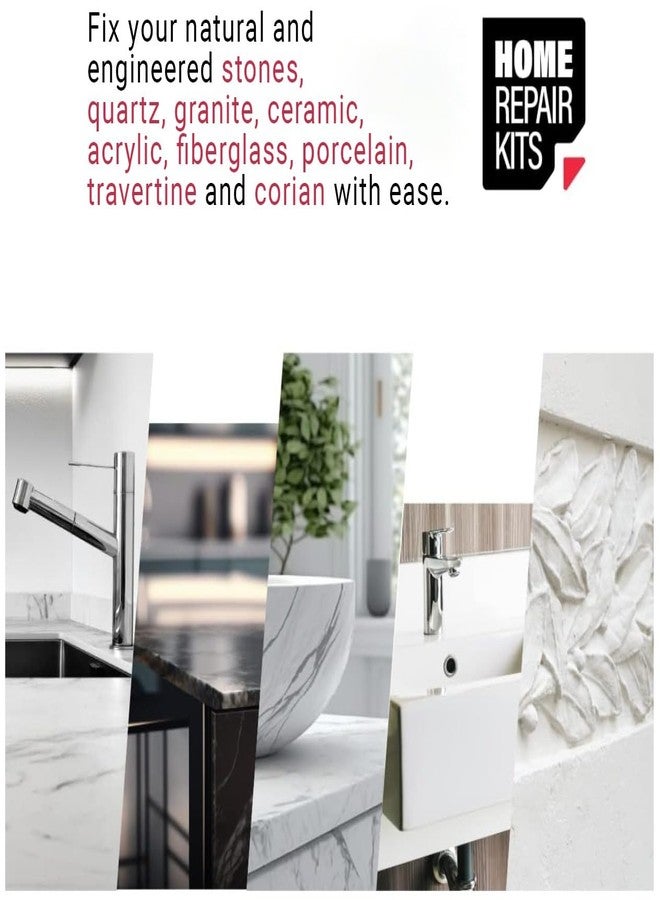 NNREPAIR Granite, Marble, Quartz & Acrylic Repair Kit (Clear/Transparent) - Suitable for Most Repairs I Also for Tile, Countertop, Fiberglass & Ceramic Surfaces I Fix Broken Chips & Cracks in Minutes - Image 5
