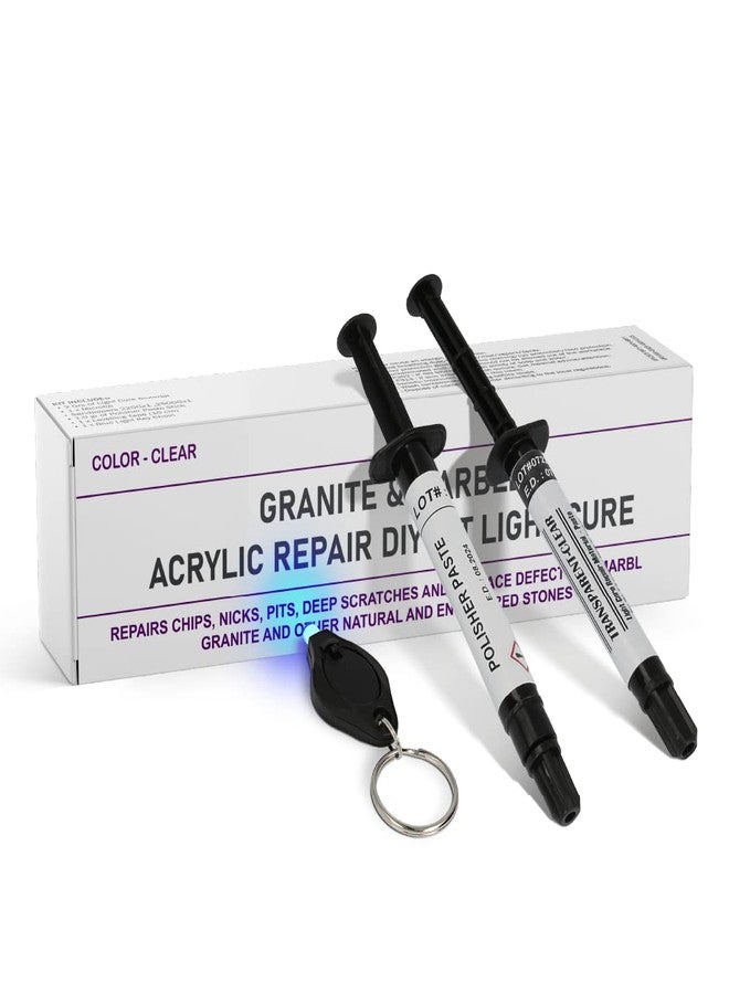 NNREPAIR Granite, Marble, Quartz & Acrylic Repair Kit (Clear/Transparent) - Suitable for Most Repairs I Also for Tile, Countertop, Fiberglass & Ceramic Surfaces I Fix Broken Chips & Cracks in Minutes - Image 1