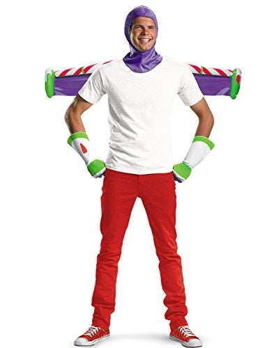 Disguise Disney mens Disguise Pixar Toy Story and Beyond Buzz Lightyear Adult Kit costume accessory sets, White/Purple/Green/Red, One Size US - Image 5