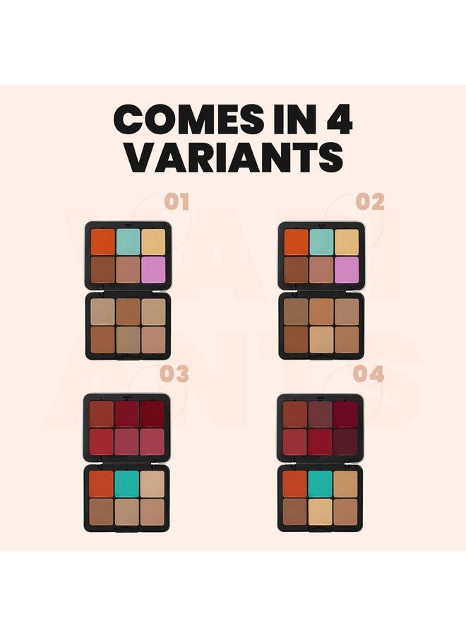 Mars MARS Cover Rangers Creamy Matte Concealer And Corrector Palette | Include Lip & Cheek Tint | Easy To Blend & Lightweight Concealer For Face Makeup (24 Gm) (03-Multicolor) - Image 5