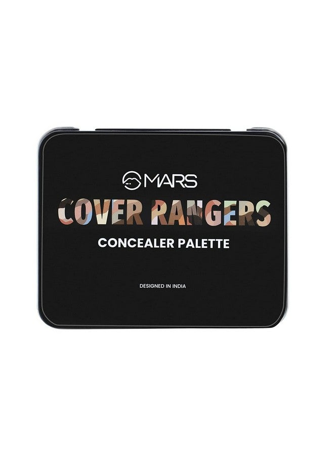 Mars MARS Cover Rangers Creamy Matte Concealer And Corrector Palette | Include Lip & Cheek Tint | Easy To Blend & Lightweight Concealer For Face Makeup (24 Gm) (03-Multicolor) - Image 4
