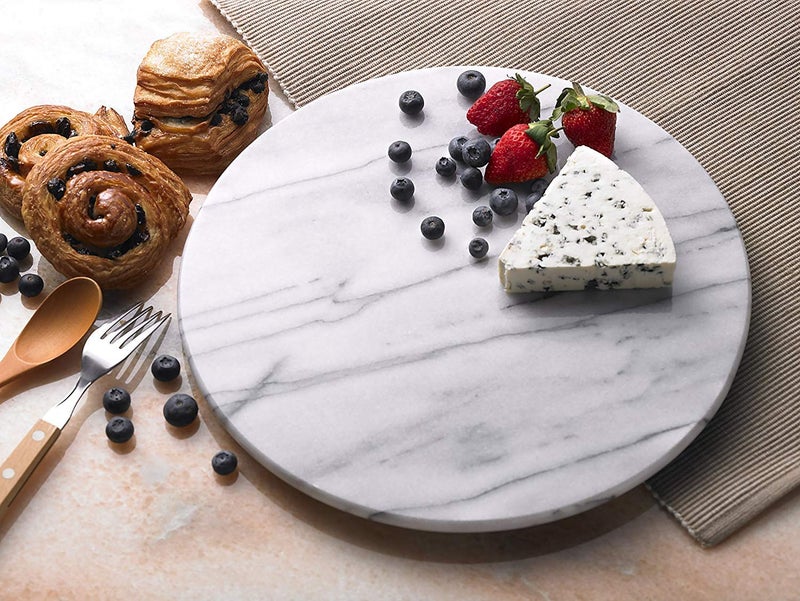 RM RM 12inch Marble Imported Stone Chopping Board by Rameshwaram Marble Marble Platter Marble Cheese Platter Marble Serving Platter Marble Cheese Tray  - Image 2