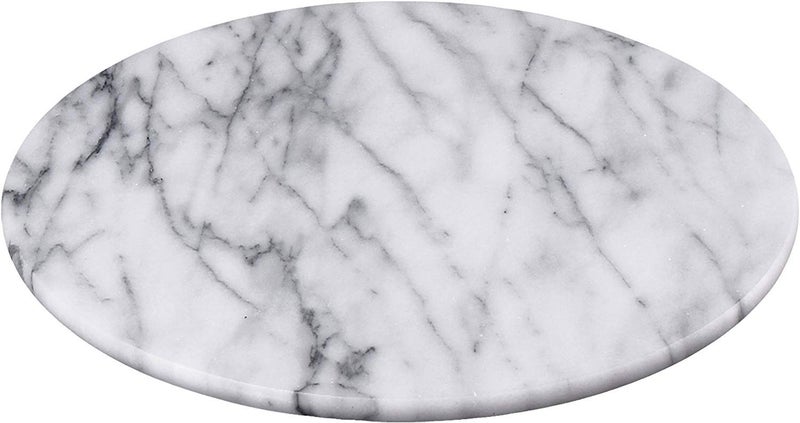 RM RM 12inch Marble Imported Stone Chopping Board by Rameshwaram Marble Marble Platter Marble Cheese Platter Marble Serving Platter Marble Cheese Tray  - Image 1