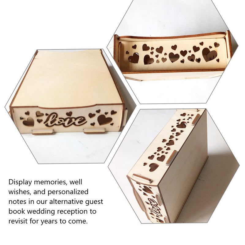 Wedding Guestbook Holder Box Guest Book Organizer Wedding Commemorative - Image 5
