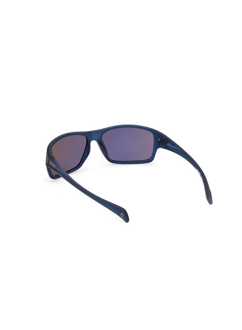 Timberland نظارات شمسية للرجال بإطار كامل مستطيل Tb0001791D61 - Image 3