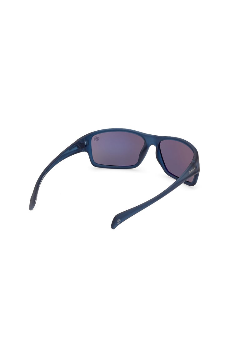 Timberland نظارات شمسية للرجال بإطار كامل مستطيل Tb0001791D61 - Image 5