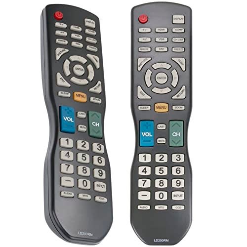 PERFASCIN LD200RM LD220RM LD4088RM Replace Remote Control fit for APEX LED LCD TV Digital LD3288M LE3242 LE3212 LD3249 JE3708 LD3288 LD4688T LE3942 LE4012 LE4077M LD3288T LD4077 LD4088 LD4688 - Image 1