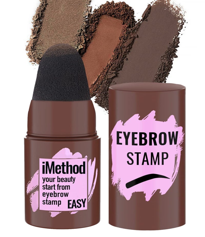 iMethod Eyebrow Stamp for Eyebrow Stencil Kit - Brow Stamp Refill Eyebrow Powder, Blonde - Image 1