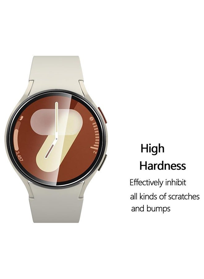 إكس ليفيل 3 قطع من واقي الشاشة لساعة سامسونج جالكسي 7 44 مم، طبقة حماية زجاجية شفافة عالية الدقة مقاومة للخدش والغبار ومقاومة للفقاعات ومقاومة للتآكل - Image 3