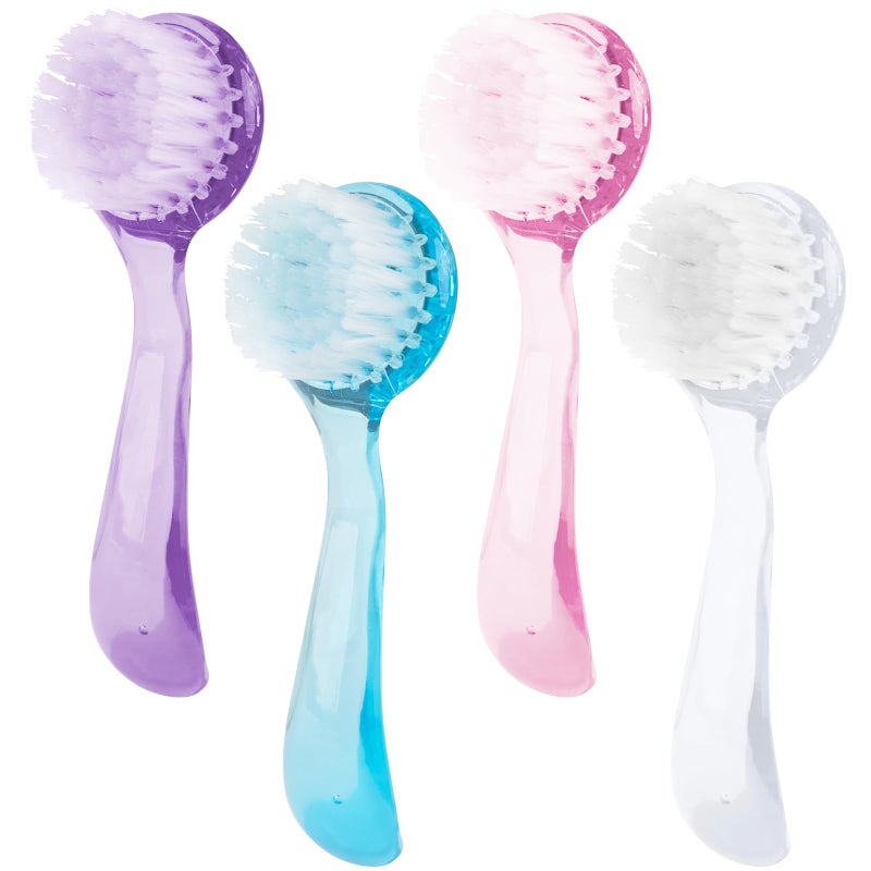 AUEAR, 4 Pack Face Brush for Cleansing and Facial Cleaning with Cap for Women and Girls Wash Makeup Massaging - Image 1