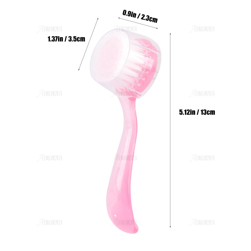 AUEAR, 4 Pack Face Brush for Cleansing and Facial Cleaning with Cap for Women and Girls Wash Makeup Massaging - Image 2