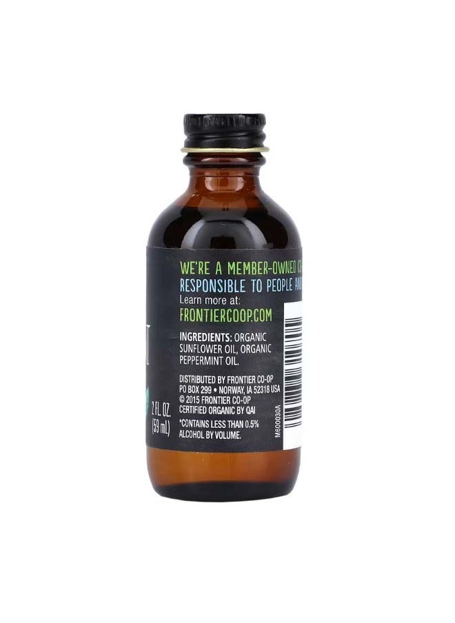 Frontier Co-op Organic Peppermint Flavor Non Alcoholic 2 fl oz 59 ml  - Image 2