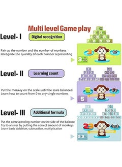 DURKU Monkey Balance Counting Math Games - Montessori Educational Toy Learning and Measuring  - Image 3