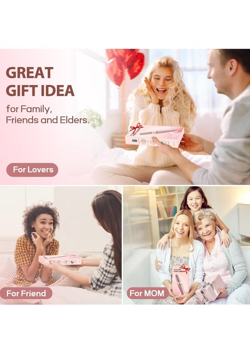 إيفا مِبرد كهربائي للأقدام قابل لإعادة الشحن، جهاز باديكير مزيل الجلد الميت الأوتوماتيكي، أداة إزالة الجلد الميت لجمال العناية بالقدمين - Image 4