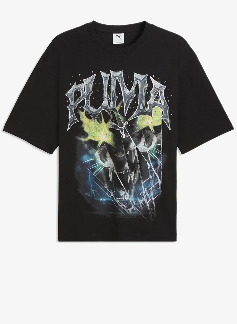 بوما تيشيرت قطة عتيق برسومات