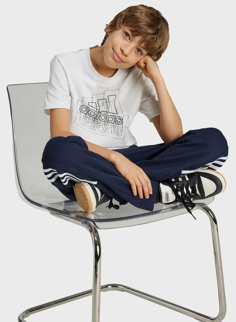 Adidas Youth Tech Table Logo T-Shirt