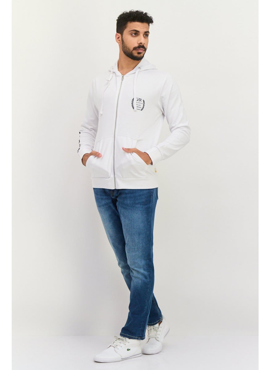 Men Hooded Brand Logo Long Sleeve Sweatshirt, White - pzsku/Z79BA34464C58E2A4A147Z/45/_/1740495448/dd107254-5d4b-43bf-8109-485119c83527