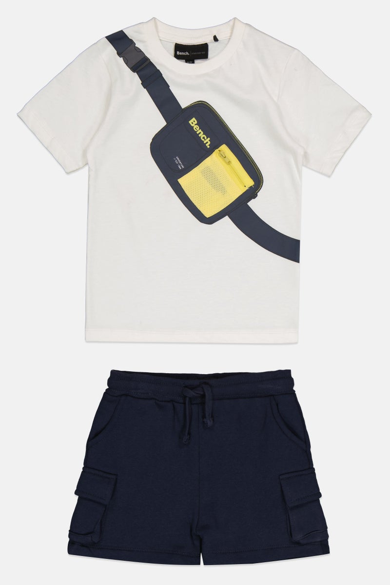 Bench Kids Boy 2 Pieces Graphic Print T-Shirt and Shorts Set, Multicolor - Image 1