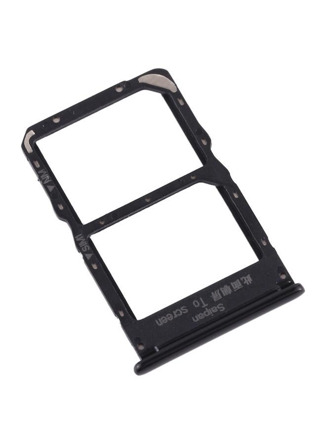 erorex SIM Card Tray + NM Card Tray for Huawei Mate 30 Lite (Black) - Image 3