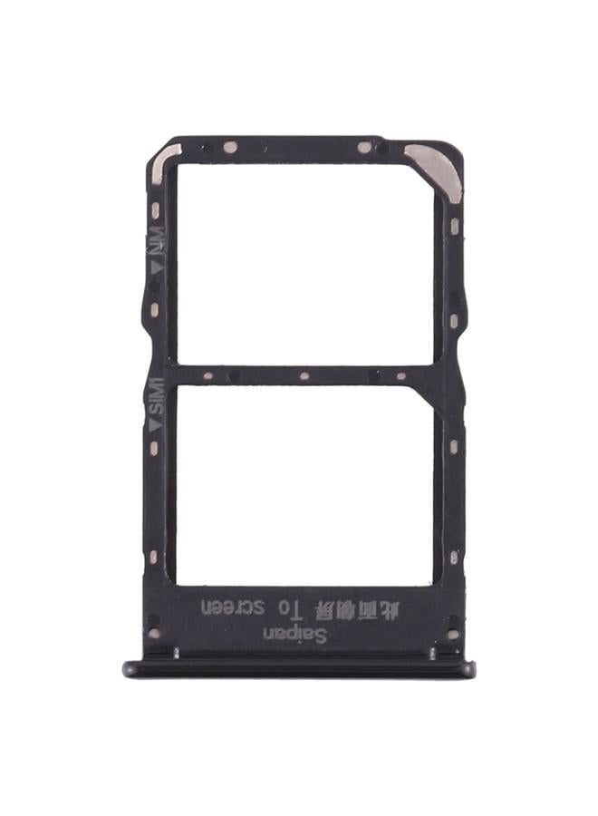 erorex SIM Card Tray + NM Card Tray for Huawei Mate 30 Lite (Black) - Image 2