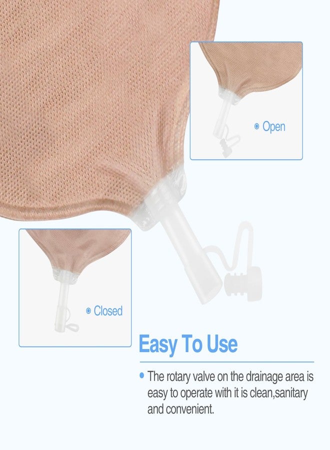 Heagimed 30 PCS Urostomy Bag Urostomy Supplies, One-Piece Drainable Urostomy Pouch with Measure Card for Colostomy Ileostomy Stoma Care, Cut-to-Fit, 45 mm Max - Image 4