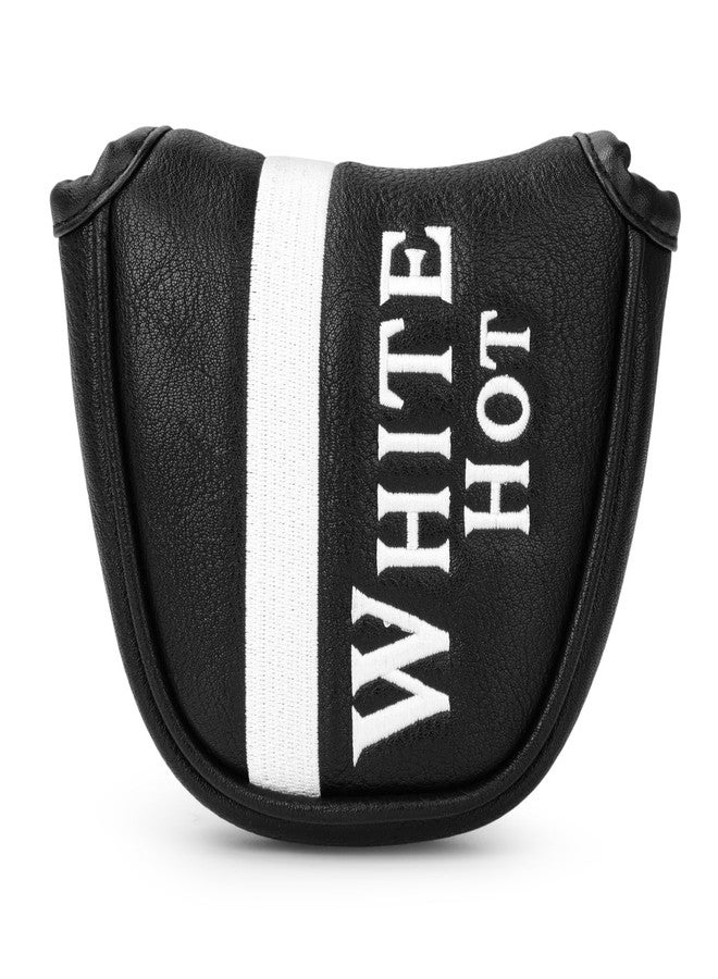 brdejc Golf Putter Covers Mallet Putter Cover White HOT Putter Headcover with Magnetic Closure Golf Club Covers for Most Brand Putter - Image 1