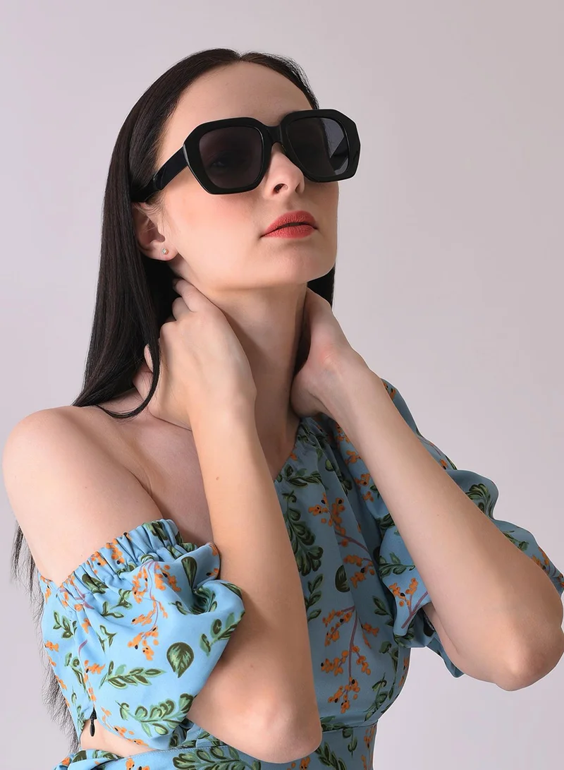 Haute Sauce Black Lens Black Oversized Sunglasses