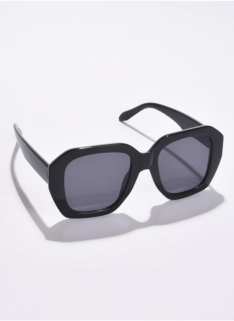 Haute Sauce Black Lens Black Oversized Sunglasses  - Image 1