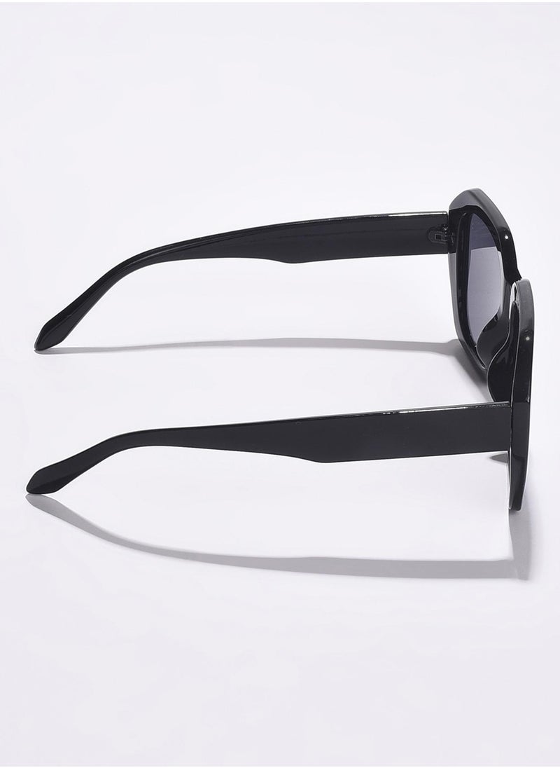 Haute Sauce Black Lens Black Oversized Sunglasses  - Image 4