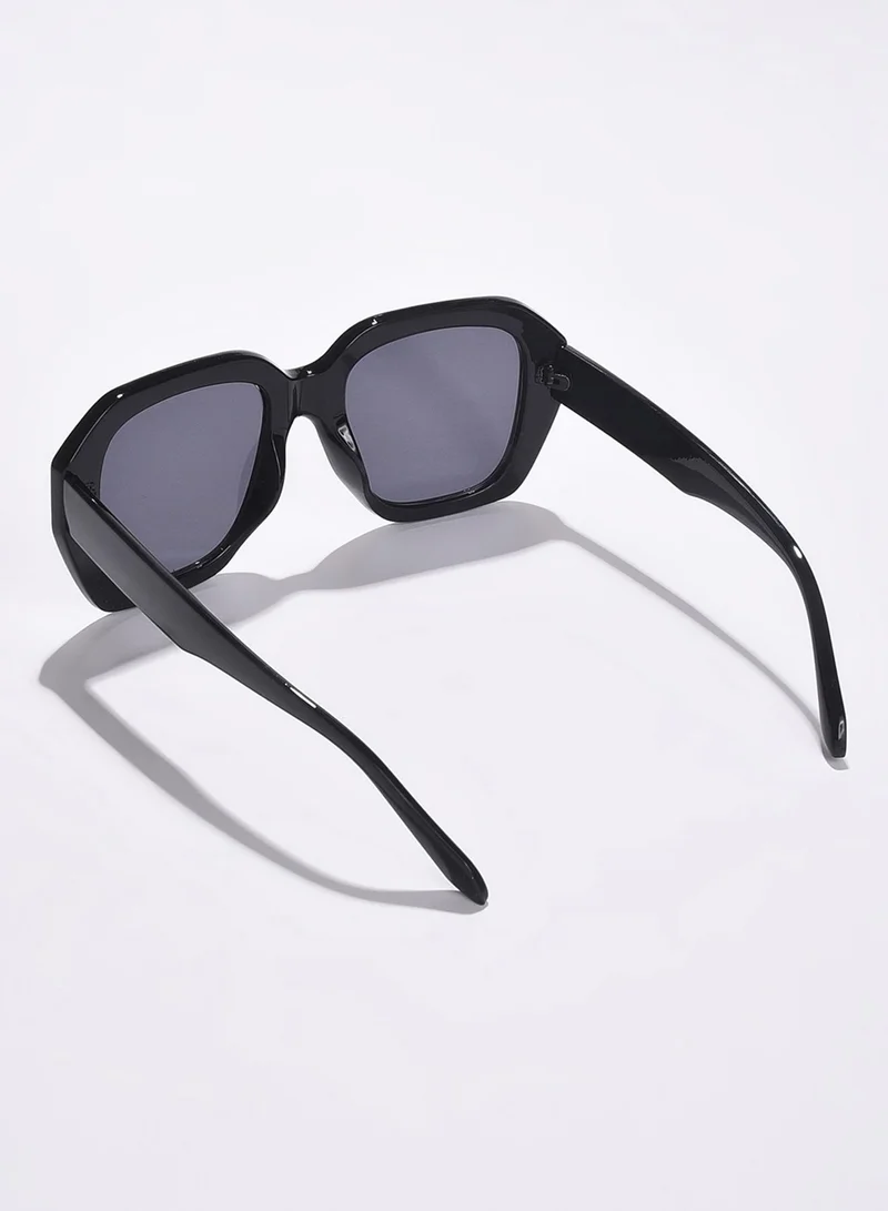Haute Sauce Black Lens Black Oversized Sunglasses