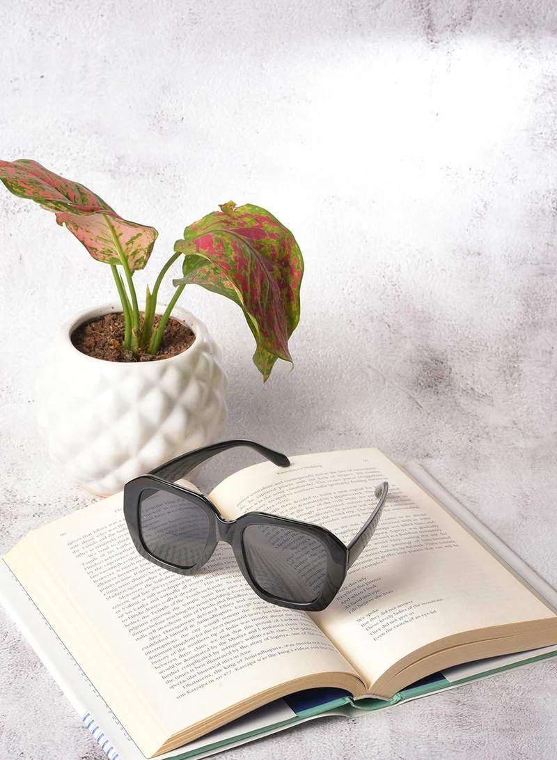 Haute Sauce Black Lens Black Oversized Sunglasses