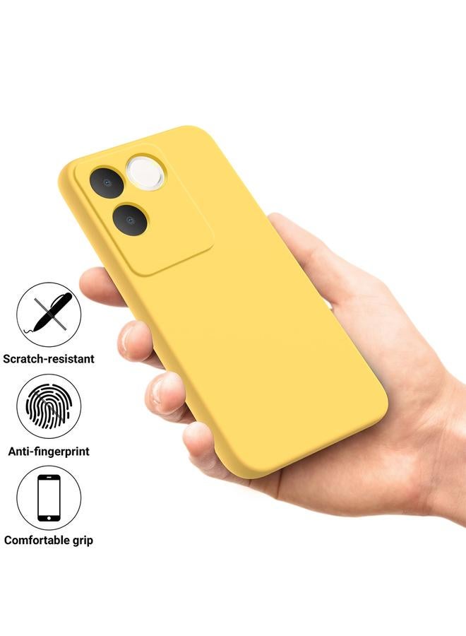 إيروريكس جراب لهاتف vivo T2 Pro/S17e/iQOO Z7 Pro، مصنوع من السيليكون السائل بلون سادة، مقاوم للسقوط، بتغطية كاملة - Image 4