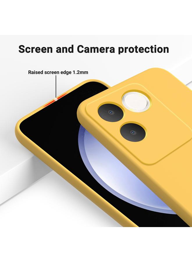 إيروريكس جراب لهاتف vivo T2 Pro/S17e/iQOO Z7 Pro، مصنوع من السيليكون السائل بلون سادة، مقاوم للسقوط، بتغطية كاملة - Image 5