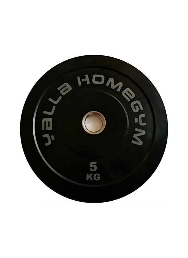 Yalla HomeGym Olympic Bumper Weight Plate (Pair of 5KG) High Quality for Barbells Weight Lifting Strength Training  - Image 1