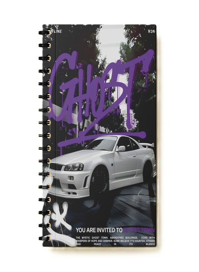 zenithink مفكرة زينيثينك JDM اليابانية بتصميم حلزوني، مقاس A5 | 160 صفحة مسطرة | ورق فاخر 80 غرام/متر مربع | غلاف مقوى 350 غرام/متر مربع | مفكرة حلزونية مثالية للمدرسة، الجامعة، المكتب، لمحبي السيارات، وكهدية. - Image 1