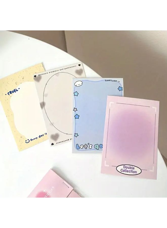 B Set 10 Kpop Girl Star 3 Inch Photo Card Set Cute Cartoon DIY Decorative Durable Plastic Paper Cards - Image 3