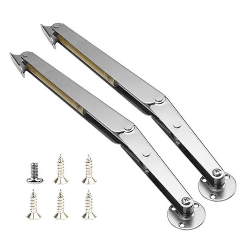 Beikalone Pack of 2 Pneumatic Lid Lifters (200N/44lb), Heavy Duty Gas Springs Lid Support Hinge, with Soft Close, Perfect for Heavy Drop Lids  - Image 3