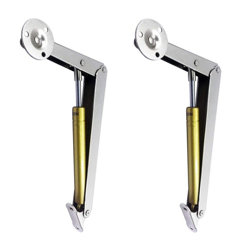 Beikalone Pack of 2 Pneumatic Lid Lifters (200N/44lb), Heavy Duty Gas Springs Lid Support Hinge, with Soft Close, Perfect for Heavy Drop Lids  - Image 1
