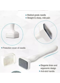 PRIME Derma Stamp Dermastamp 140 Tips 1 mm Titanium Microneedle Stamper Auto Derma Pen Dermapen Professional Microneedling Real Individual Micro Needles Dermabrasion For Face Body Hair Beard Growth  - Image 3