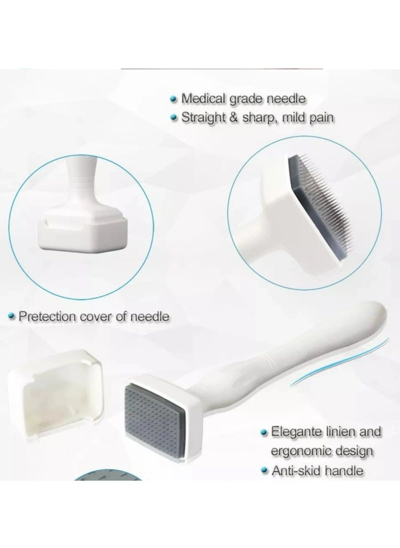 Prime Derma Stamp Dermastamp 140 Tips 1 mm Titanium Microneedle Stamper Auto Derma Pen Dermapen Professional Microneedling Real Individual Micro Needles Dermabrasion For Face Body Hair Beard Growth  - Image 3