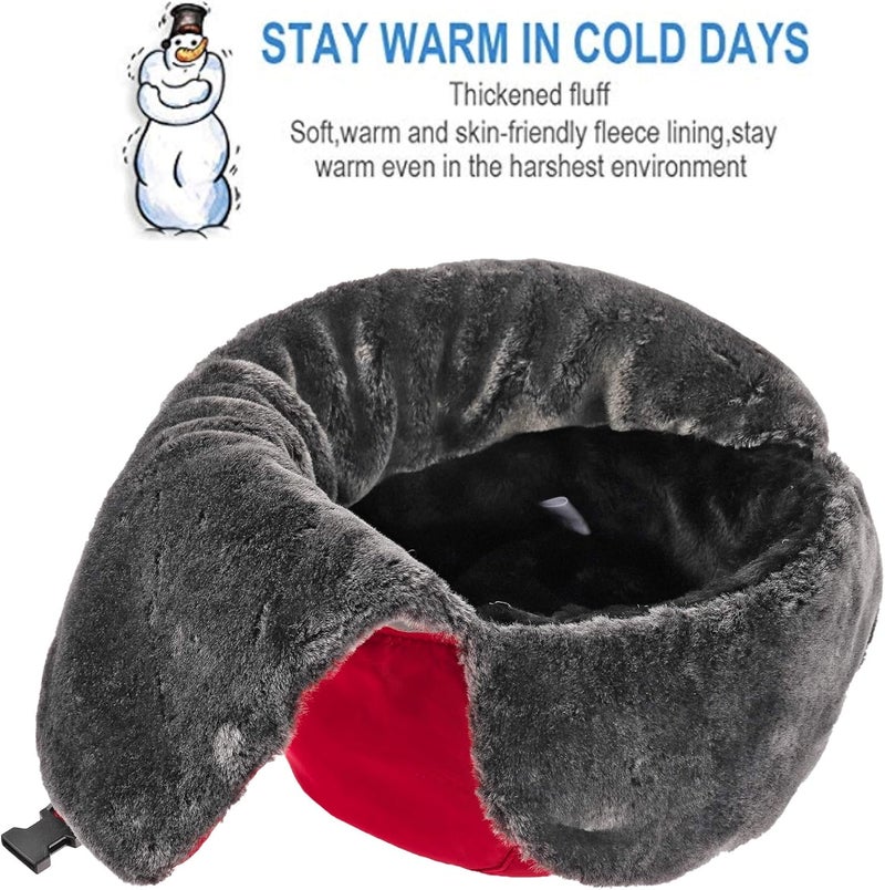 FENELY Winter Trapper Hats Ushanka Russian- Men Women Trooper Ear Flaps Hunting Face Masks Ski Snow Cold Weather - Image 3