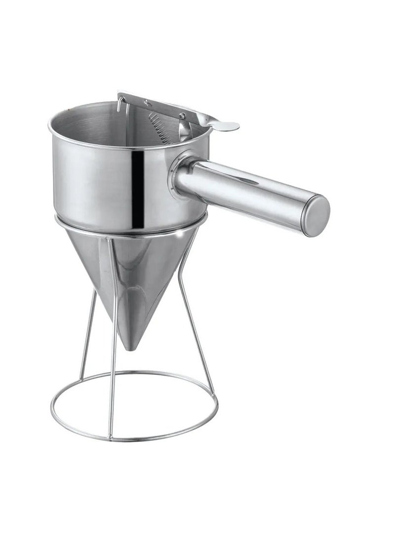 BAIG Stainless Steel Piston Funnel With Support For Sauce Cream Dosing Chocolate Pastry Dispenser Waffle Making Kitchen Tool  - Image 4