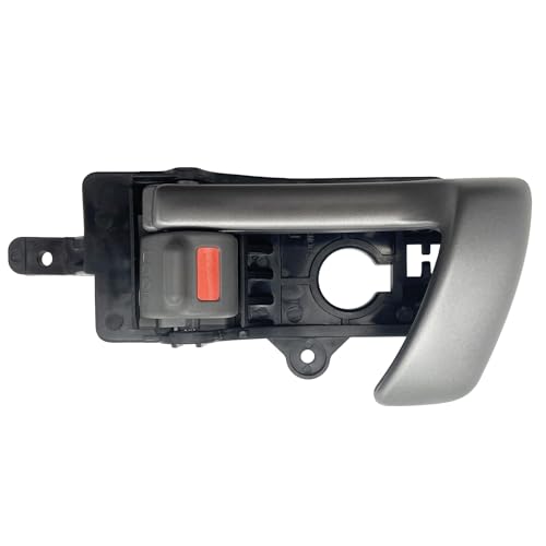 Cheriezing Left Side Interior Door Handle Compatible with 2007-2012 Santa Fe - Black House + Silver Lever + Gray Knob 1 Pcs - Image 1