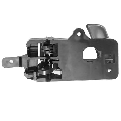 Cheriezing Left Side Interior Door Handle Compatible with 2007-2012 Santa Fe - Black House + Silver Lever + Gray Knob 1 Pcs - Image 3