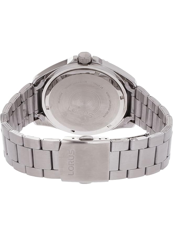 لوراس ساعة رياضية للرجال كوارتز تناظرية بسوار من الفولاذ المقاوم للصدأ Rh943Gx9 - Image 2