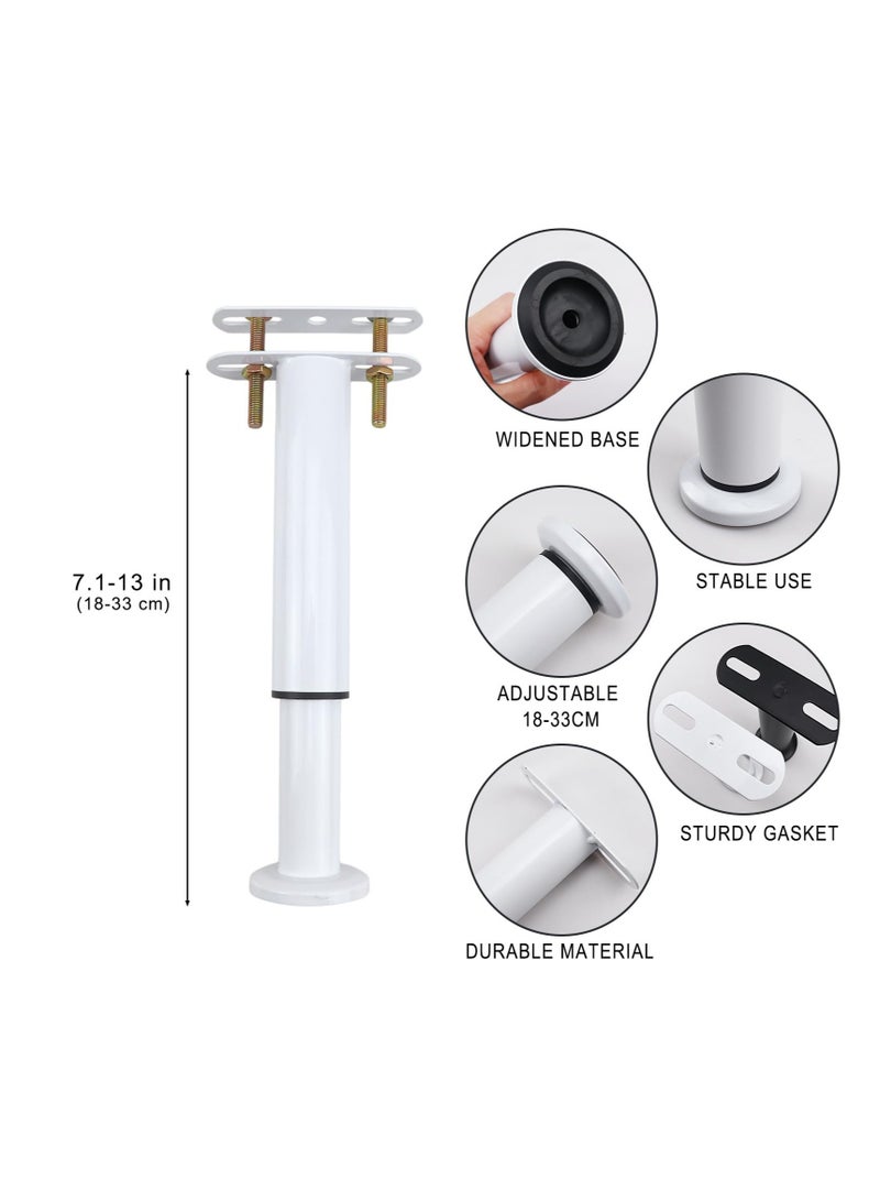 Excefore Bed Support Legs, 4 Pcs Adjustiable Height Couch Legs Cabinet Legs, Heavy Duty Bed Center Brackets Middle Reinforce Circular Bottom Slat Support Leg, for Cabinet Sofa Bed Frame Replacement Parts - Image 2