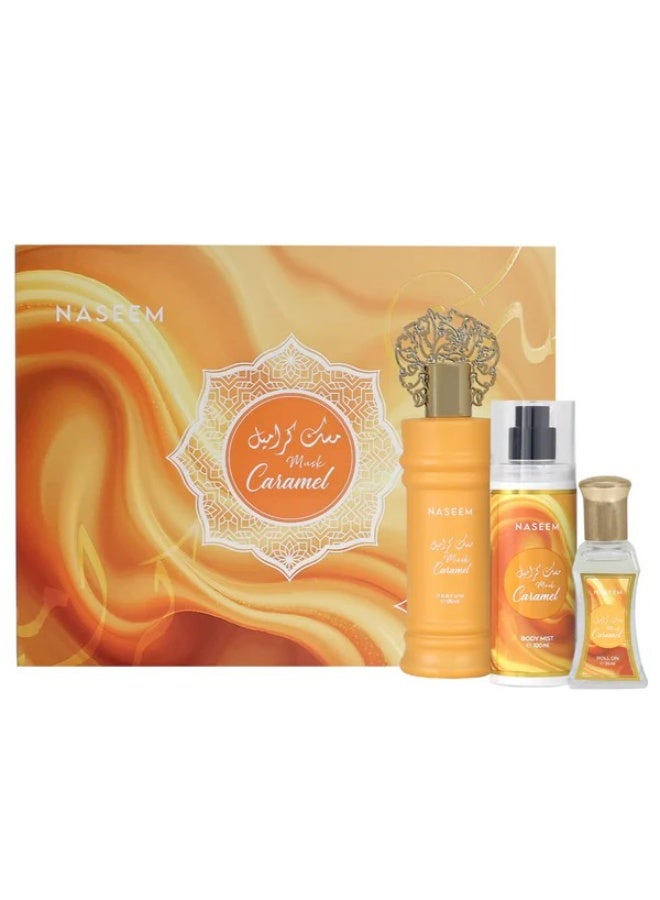 Naseem MUSK CARAMEL Non Alcoholic Gift Set 3 PCS - New Edition Collection By Naseem - Image 3