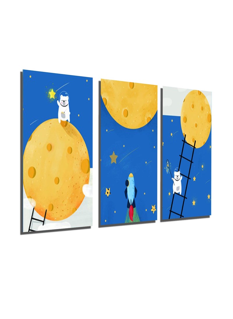 Decorior - Billboard, 3 pieces, 90 cm x 42.5 cm, 30 mm thick, with high-quality digital printing - UV layer to protect against scratches and color protection - Image 1